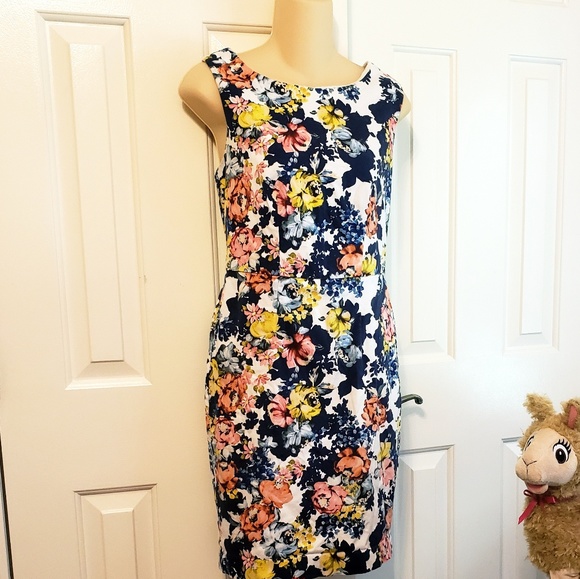 The Limited Dresses & Skirts - Floral The Limited Scoop Neck Summer Dress Size 6